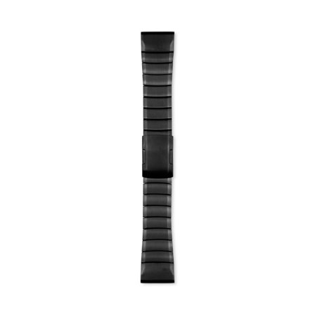 Länkarmband till Garmin Fenix 5X/6X/7X med Quickfit 26mm - Svart | Armband Från Yedi