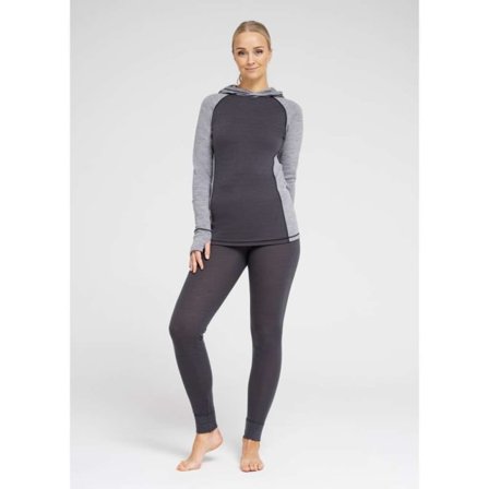 Dovre 100% Merinoull, Tröja Med Huva, Grå Underkläder Dam M