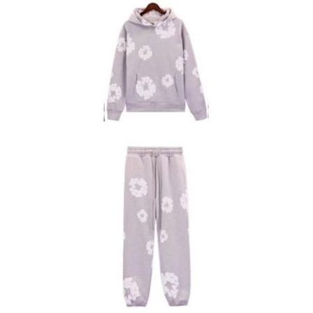 Trendikäs 2024 Vaahtoprintti Löysä Hupullinen Y2K Hip Hop Streetwear Miesten ja Naisten Hupullinen Rentoutunut Yläosa HARMAA