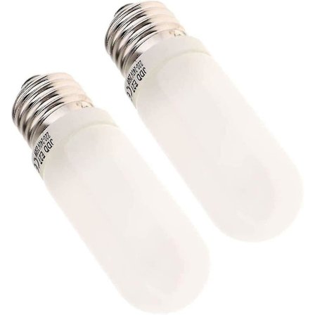2 stk 250W 220-240V E27 (standard Edison-skrue) frostet halogenpære -ES