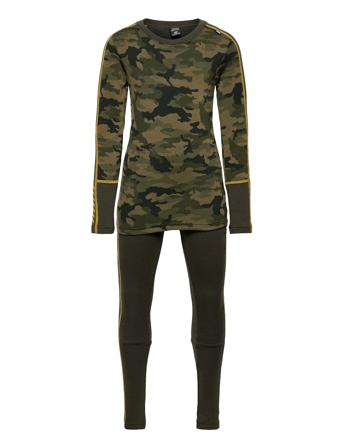 Jr Lifa Merino Midweight Set Base Layers Base Layer Sets Grønn Helly Hansen*Betinget Tilbud