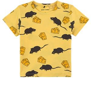 Mini Rodini Yellow Mouse T-Shirt 80/86 cm - Tops - 80/86 cm - Yellow