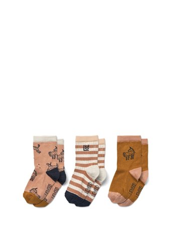 Liewood Silas Socks 3-Pack - Multi/patterned - 17/18