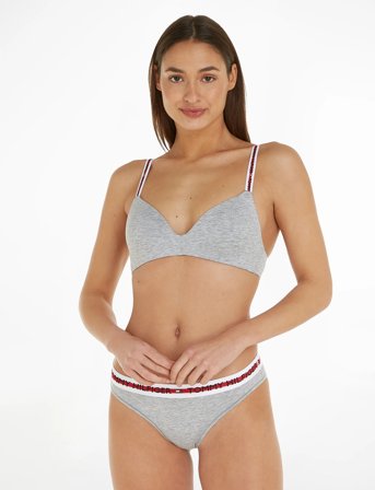 Tommy Hilfiger Lightly Lined Triangle Bra - Grey - D x 70