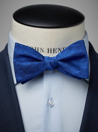 John Henric Men's Blaue Formelle Fliege Size Self-tied