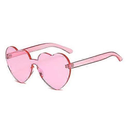 Sydämenmuotoiset Bügelfria Uv400 Aurinkolasit Naisille (vaaleanpunainen) -Sy
