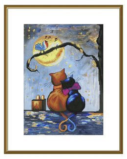 Broderikit Billede Solnedgang - Nova Sloboda