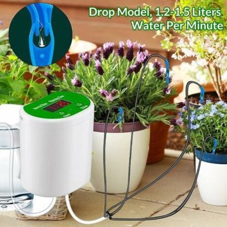 Automatisk dryppvanningsett, automatisk vanningssystem for innendørs planter, USB-lading DIY vanningsett, automatisk vanningssystem dryppsystem