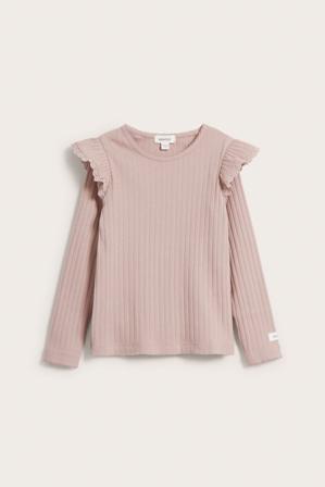 Pitkähihainen ribattu paita | Pinkki | Lapset | Kappahl