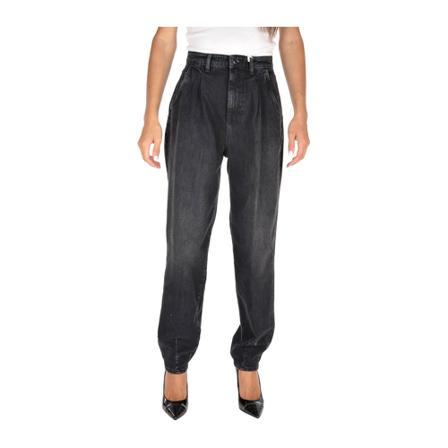 Guess, Wide Jeans Zwart, Dames, Maat:W25