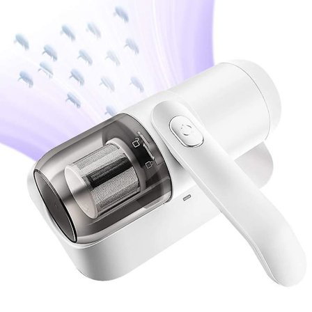 Madrassestøvsuger, håndholdt trådløs UV-støvsuger rengjør effektivt seng, puter, stoffsofaer, tepper og andre stoffoverflater