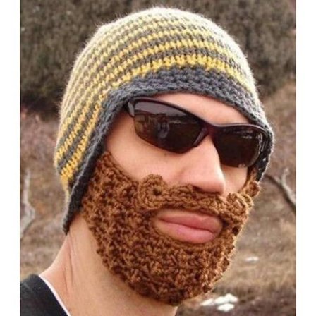 Hovedbeklædning - YOUDOIT - Hovedbeklædning med indbygget skæg - Multifarvet - One size - Aftagelig