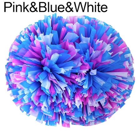 Cheerleader-pomponit Cheerleading Cheerleader-pallo PINK&SININEN&VALKOINEN