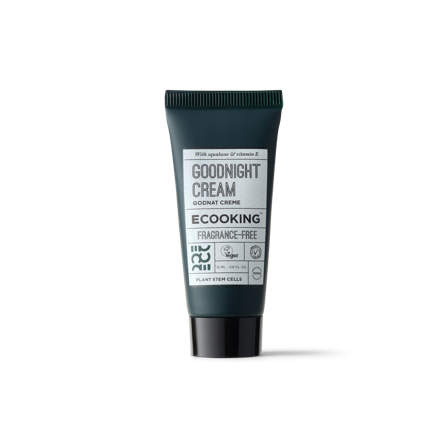 Ecooking Godnat Creme 15 ml - Regenererende og Opstrammende med CBD, Hyaluronsyre og Stamceller fra Oliventræer