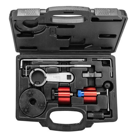 Distribueringslås - NEO TOOLS - Sats med 7 delar - VAG dieselmotorer - 1,2 till 2,0 TDI - Specialverktyg