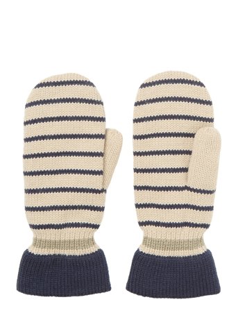 Becksöndergaard | Thin Striped Emerald Mittens | L/XL