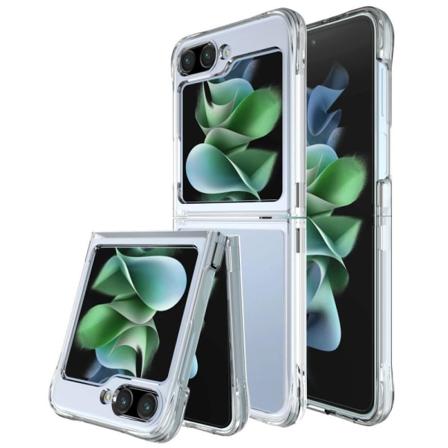 SKALO Samsung Z Flip5 TPU Clear Hybrid Cover - Gennemsigtig Transparent