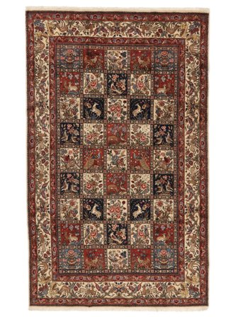 Bakhtiari Collectible Rug Oriental Black/Brown (Wool, Persia)