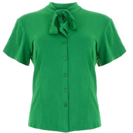 Maicazz Short Sleeve Shirt , Groen , Dames , Maat: XS