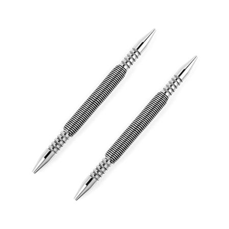 2st Dubbelhuvud Spikdrivare, 3/32&1/8 tum Fjäderbelastad Spikdrivare Hammarlös Spikdrivare Punschset Dörrgångjärnstapp Borttagningsverktyg