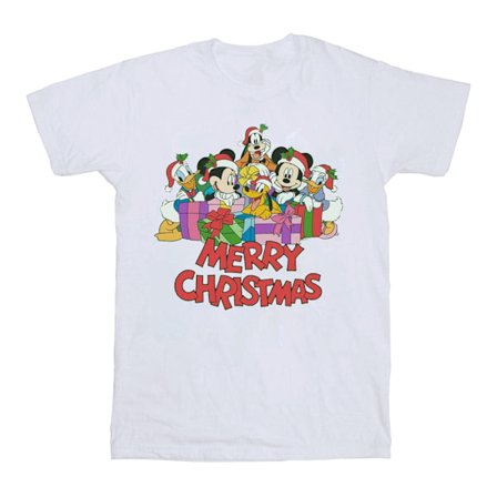 Disney Herr Mickey Mouse och vänner Jul T-shirt M Vit