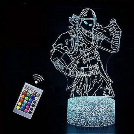 SBSG Raven Fantastisk 3D Lampe Soveværelse Bordlampe Natlampe Børneværelse Indretning Legetøj Dekorationer