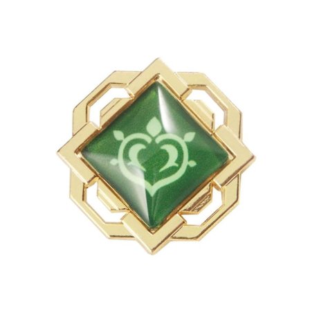 Genshin Impact Vision -rintakorut - Jumalan Silmä Valoisa Rintamerkki - Pelin Projekti Tarvikkeet Naisille Dendro