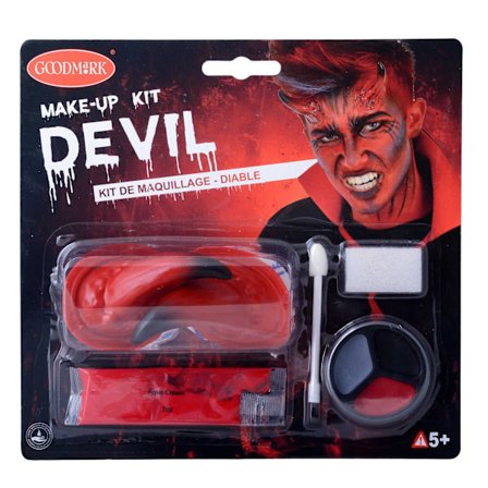 Sminkset Make-up kit Devil Maskerad Halloween