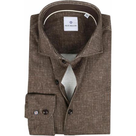 Blue Industry Shirt Brun, Herre Skjorter