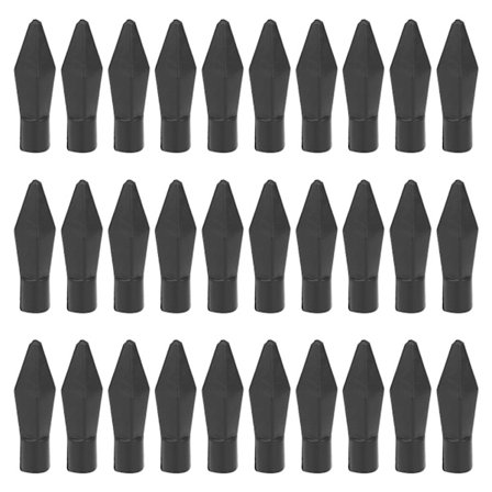 30 stk. bløde pilehoveder af gummi til sikkerhedspile til udendørs skydetræning og underholdning 7mm/0,28in