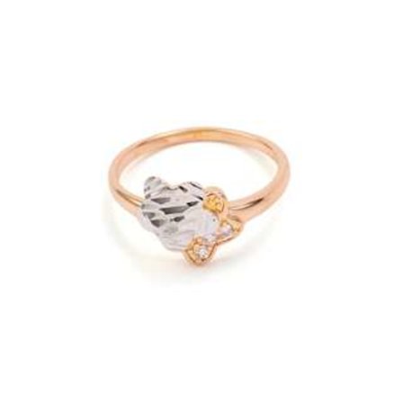 18K Guldfyllda Guld gulddoublé Filled CZ Ring