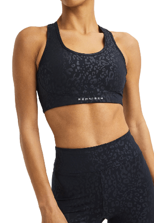 Röhnisch Flattering Mesh Sportsbra Träningskläder Dam Svart S