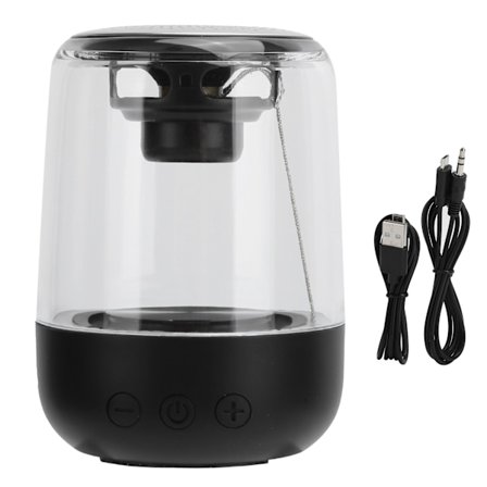 Bärbar Bluetooth 5.2 Högtalare med Subwoofer HIFI Stereo Ljud LED Ljus Trådlös Högtalare