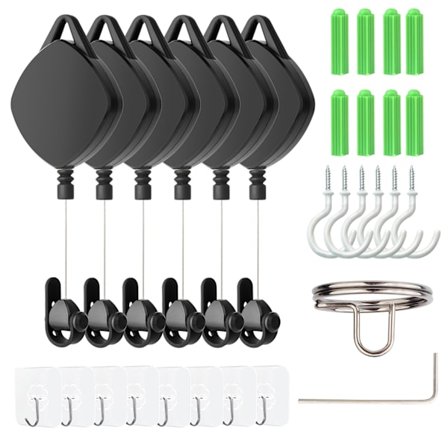 VR-kaapelien hallinta - Kattokiinnitteinen kelausjärjestelmä, yhteensopiva HTC Vive/Rift S/Oculus Quest2 VR -lisävarusteiden kanssa