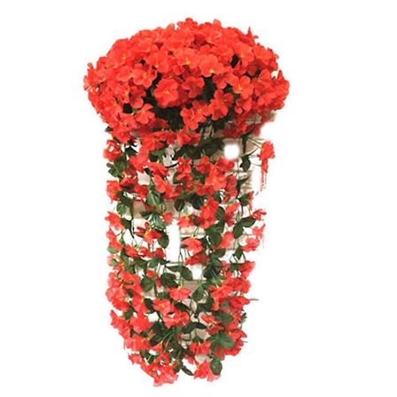 Keinotekoinen roikkuva kukkaköynnös 70cm silkkiköynnös kotiin puutarhaan hääjuhliin sisä- ja ulkotilojen sisustukseen