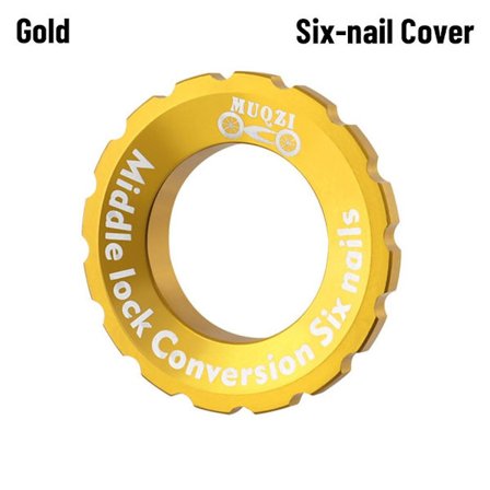 Center Lock Skivebremse Nav GULD SIX-SØM DÆKSEL SEX-SØM COVER