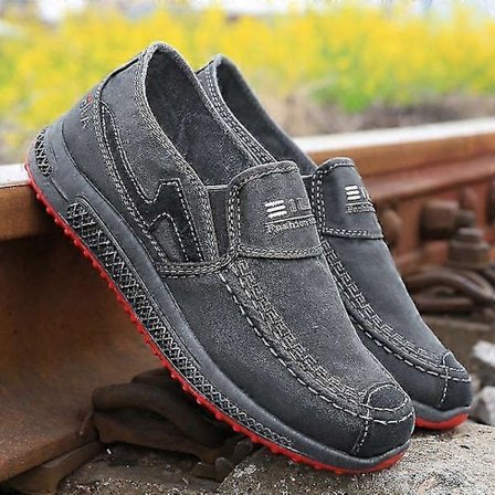 Herr Sneakers Platt Herr Canvas Skor Denim Sommarskor Andningsbara Casual Skor Loafers Chaussure Homme Storlek 38 - 45