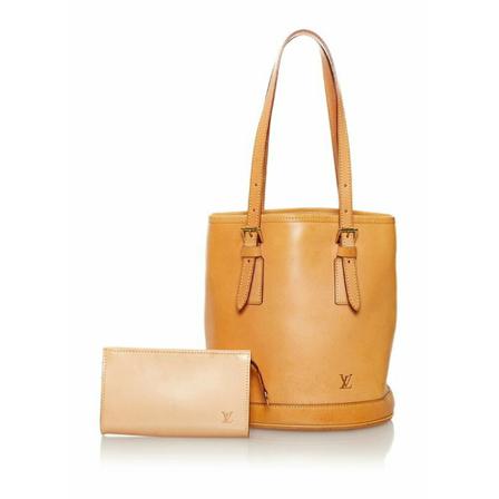 Louis Vuitton Vintage Handbags beige, Dam Vintage Väskor, Dam, Storlek: ONE SIZE