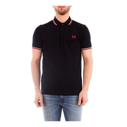 Fred Perry Genudgivelser Original Twin Tipped Pole Sort, Herre Polo