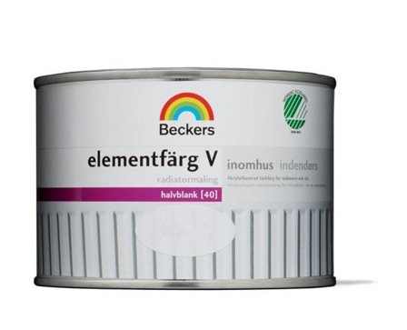 Beckers Elementfärg, V 050545 halvblank, 0.5L, Antikvit, Färg & tapeter