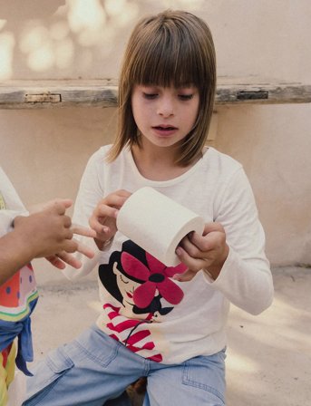 Boboli Knit T-Shirt Flame - White - 128