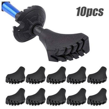 10 Stycken Nordic Walking Pads Gummi vandringsstavar och för alla co