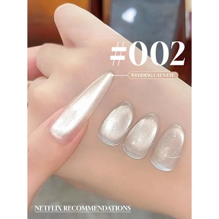 MIANEL 1-5 st 12ML Galaxy White Glaspärla Cat Eye Gel Nagellack Sommar Naglar Super Vita Naglar Nagelkonst Salong Nagelmaterial