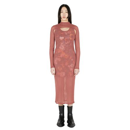 Alexander McQueen, Tank Mid Length Dress Roze, Dames, Maat:M
