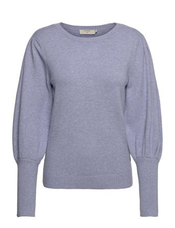 Crdela Knit Pullover Blue Cream