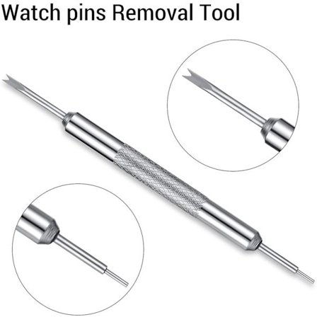 Urværktøjssæt, urremme, armbåndsreparationsværktøjssæt med spidser, stifter og kraftige rustfrie stålstifter
