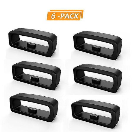 6 stk. Chic silikon klokkebånd ringspenne anti-fall klokkebånd tilbehør ringløkke