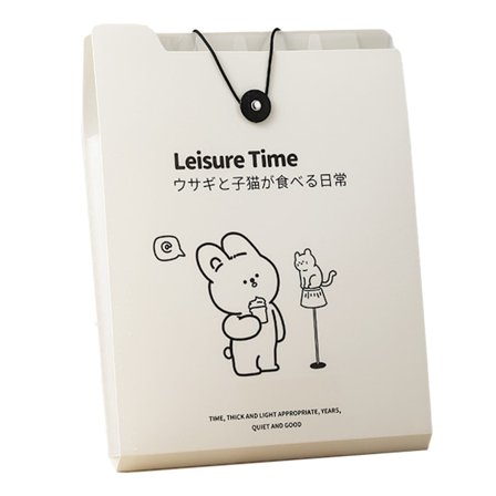 A4 Brev Expander Fil Bærbar Holdbar Praktisk Vertikal Papir Harmonika Dokument Organizer til Studenter Fritid