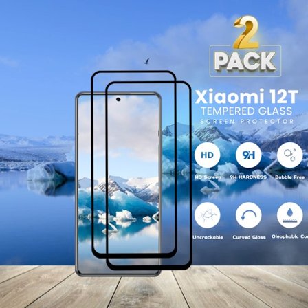 2-Pack Xiaomi 12T - Härdat Glas 9H - Super kvalitet 3D Skärmskydd
