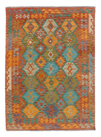 Hand Woven Kilim Afghan Old Style Rug 147X204 Wool Small